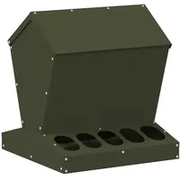 VidaXL Hühnerfütterer Olive Grün 40 x 40 x 45