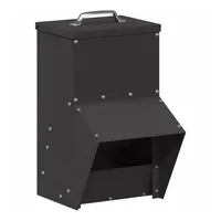 VidaXL Hühnerfütterer Schwarz 20 x 25 x 35 cm
