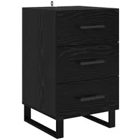 VidaXL Nachtschrank 40 x 40 x 66 cm Schwarz/Eichen-Optik