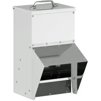 VidaXL Hühnerfütterer Silber 20 x 25 x 35 cm