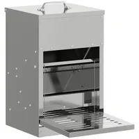 VidaXL Hühnertretfeeder Silber 25 x 42 x 40 cm