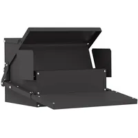 VidaXL Hühnertretfeeder Schwarz 50 x 40 x 29 cm