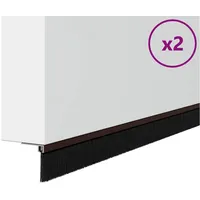 VidaXL Selbstklebende Türbürstendichtungen 2 pcs Braun 100 cm