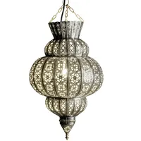 Marrakesch Orient & Mediterran Interior Orientalische Pendelleuchte Harem Silber