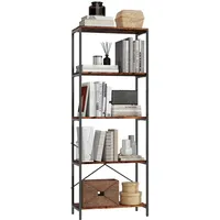 Homcom Bücherregal 79 x 35 x 161 cm Braun
