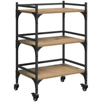 VidaXL Küchentrolley Artisan-Eiche 50 x 35 x 75,5 cm