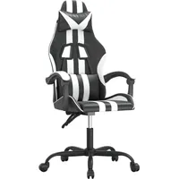 VidaXL Gaming-Stuhl Schwarz und Weiß für PC
