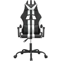 VidaXL Gaming-Stuhl Kunstleder Schwarz und Weiß