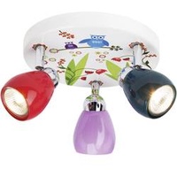 Brilliant LED-Spotrondell Birds 3-flammig Bunt