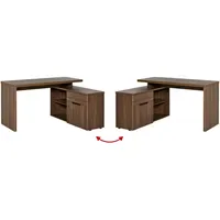 Jahnke Eckschreibtisch CU-LIBRE 150 E Walnuss