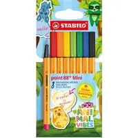 Stabilo point 88 Mini Animal Vibes Fineliner farbsortiert 0,4