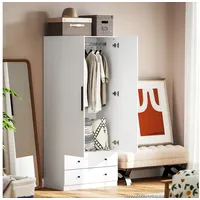 Homcom Kleiderschrank 2-türig 79 x 43 x 180 cm