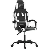VidaXL Gaming-Stuhl Kunstleder Schwarz und Weiß