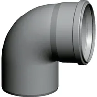 WOLF-Garten Wolf Abgasbogen DN60 einwandig 87 Grad, aus Pp,