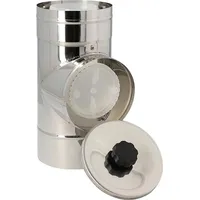 WOLF-Garten Wolf Revisionsstück DN60/100 Länge 250mm, Edelstahl/PP