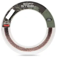 Fox Soft Steel Fleck Camo Leader 45lb 100m Einheitsfarbe