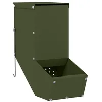 VidaXL Kaninchenfütterer Olive Grün 12,5 x 26 x 28,5