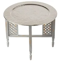 Marrakesch Orient & Mediterran Interior Orientalischer Couchtisch Hania Grau