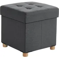 Relaxdays Hocker mit Stauraum Polyester 38 x 38 x