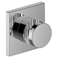 Keuco Brausehalter, Rosette eckig, 59591060002, Farbe: Edelstahl-finish