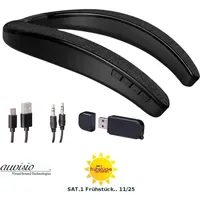 Auviso 2in1-Akku-TV-Nackenlautsprecher schwarz