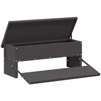 VidaXL Hühnertretfeeder Schwarz 48,5 x 39,5 x 19 cm