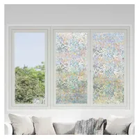 VidaXL Statisches Fensterfolie 3D Regenbogenmuster 90 x 2000 cm
