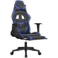 VidaXL Gaming-Stuhl Kunstleder Blau