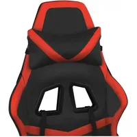 VidaXL Gaming-Stuhl Kunstleder Schwarz Rot