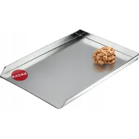 Kadax Kuchenblech aus Zinkblech, Backblech in zwei Größen, Pizzablech