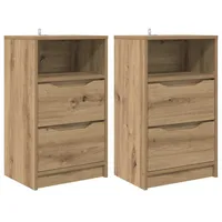 VidaXL Nachttische 2 pcs Artisan-Eiche 40 x 30 x