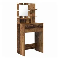 VidaXL Schlafzimmer-Frisiertische mit Regal Altholz 80 x 39,6 x