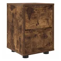 VidaXL Nachtschrank Geräucherte Eiche 30,5 x 30 x 43