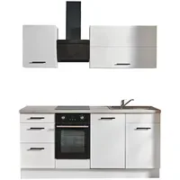WIHO KÜCHEN Küchenzeile Fortyfive 180 cm Weiß