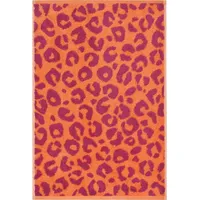 CAWÖ Two-Tone Leo Gästehandtuch 30 x 50 cm pink