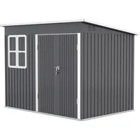 Outsunny Gerätehaus 2,60 x 1,77 m Dunkelgrau