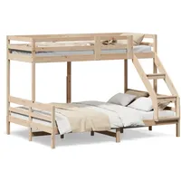 VidaXL Etagenbett 80 x 200/140 x 200 cm Kiefer
