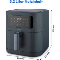 Medion E40 XL Heißluftfritteuse grau