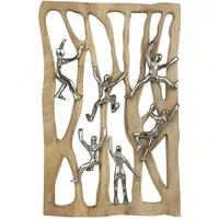Moritz Dekofigur Together We Rise 50,5 cm aus Mangoholz