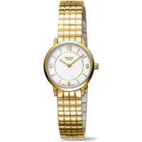 Boccia Titanium Boccia 3371-05 Damenuhr Titan Goldfarben mit Saphirglas