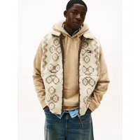 Tommy Hilfiger Fleeceweste TOMMY JEANS "TJM TEDDY AOP", Herren,