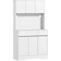 Homcom Küchenschrank Buffetschrank mit Arbeitsplatte 100 x 38 x
