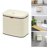 ELUNO Abfalleimer 3 l Creme