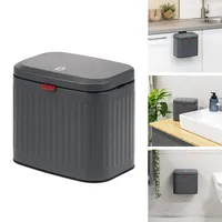 ELUNO Abfalleimer 3 l Grau