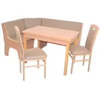 Moebel-direkt-online möbel direkt online 4tlg. Eckbankgruppe 125x165 cm Schenkelmaß