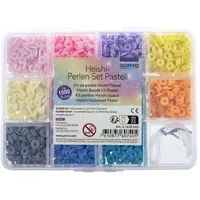 Glorex  Heishi-Perlen-Set pastell ca.1.000St./pcs