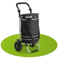 Juskys 3in1 Einkaufstrolley Schwarz