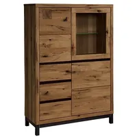 Massivmoebel24 Highboard 103 x 148 x 40 cm tabacco