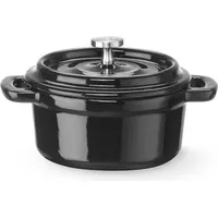 HENDI Emaillierter Gusseisentopf Bräter 13 x 10 cm