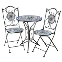 Kobolo Sitzgruppe 3-tlg. Blau/Weiß